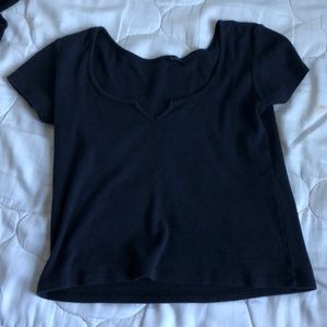 Blue brandy Melville John Gault T-shirt V-neck